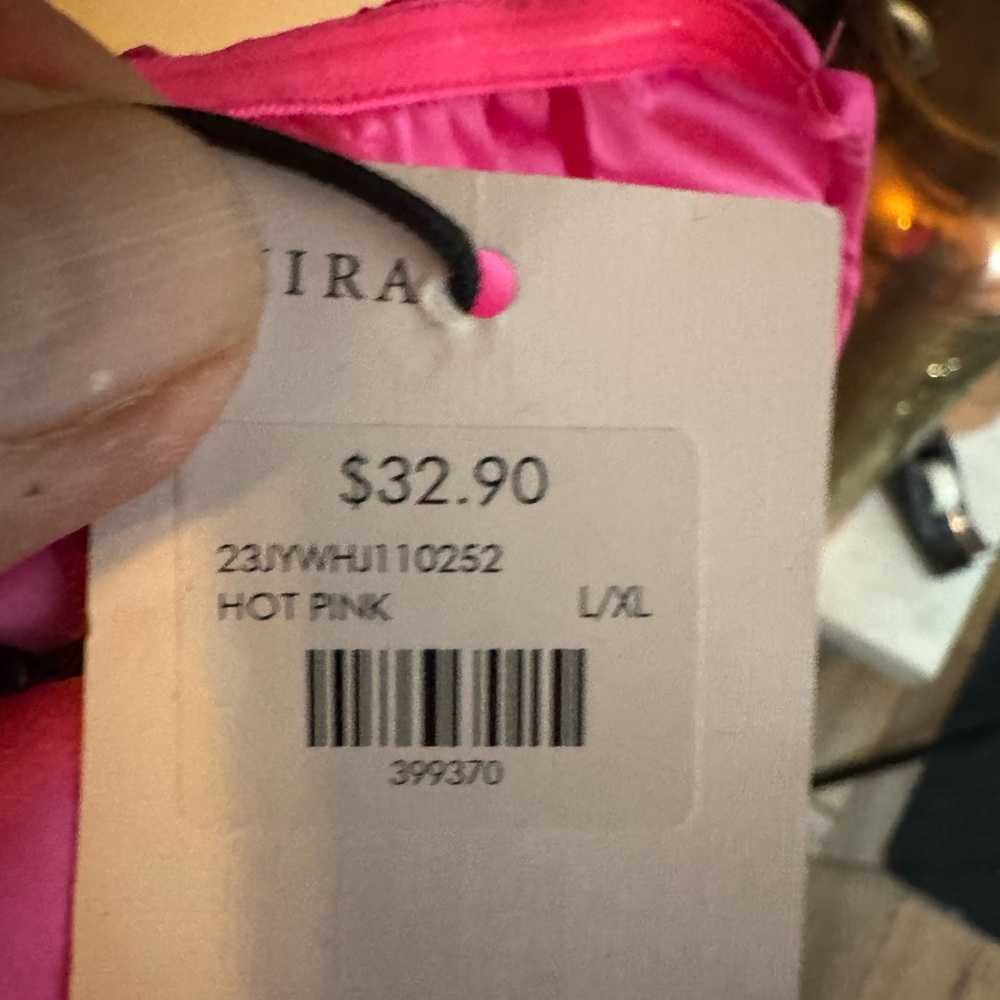 AKIRA Hot Pink Satin Corset Top NWT Boned Bustier Crop Top L/X - Picture 3 of 3